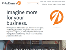 Tablet Screenshot of cohnreznick.com